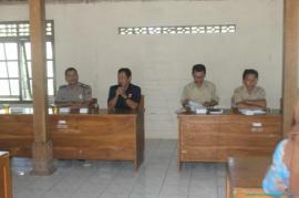 Rapat Pembekalan Calon Perangkat Desa Hargosari