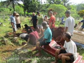 Gotong Royong Membuat Liang Lahat